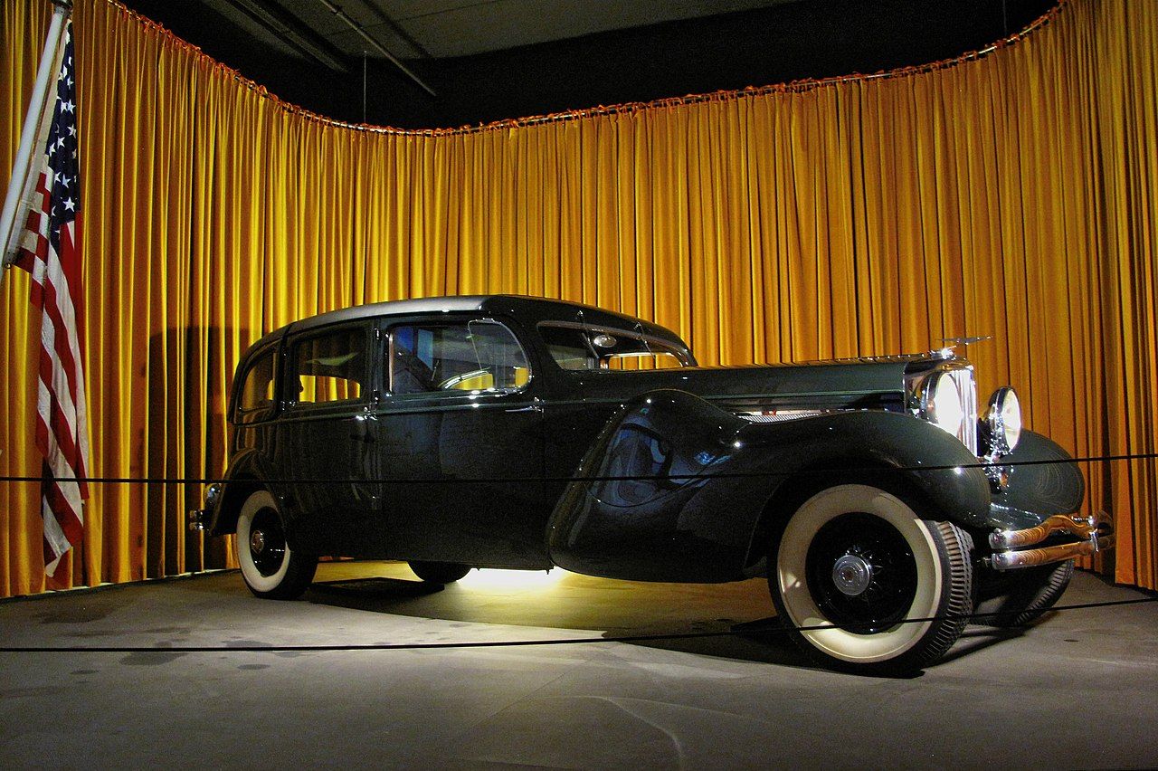 1937 Duesenberg Model J on display