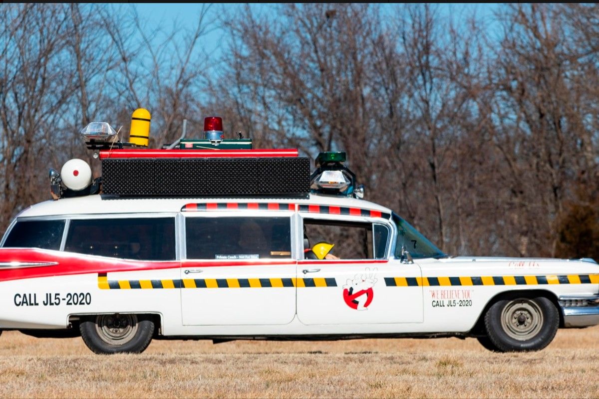 White 1959 Cadillac Ghostbusters Ecto 1 Replica