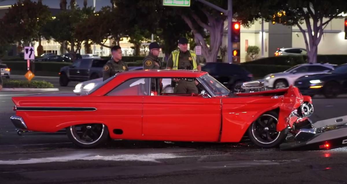 1964 Mercury Comet Crashed Towed Away