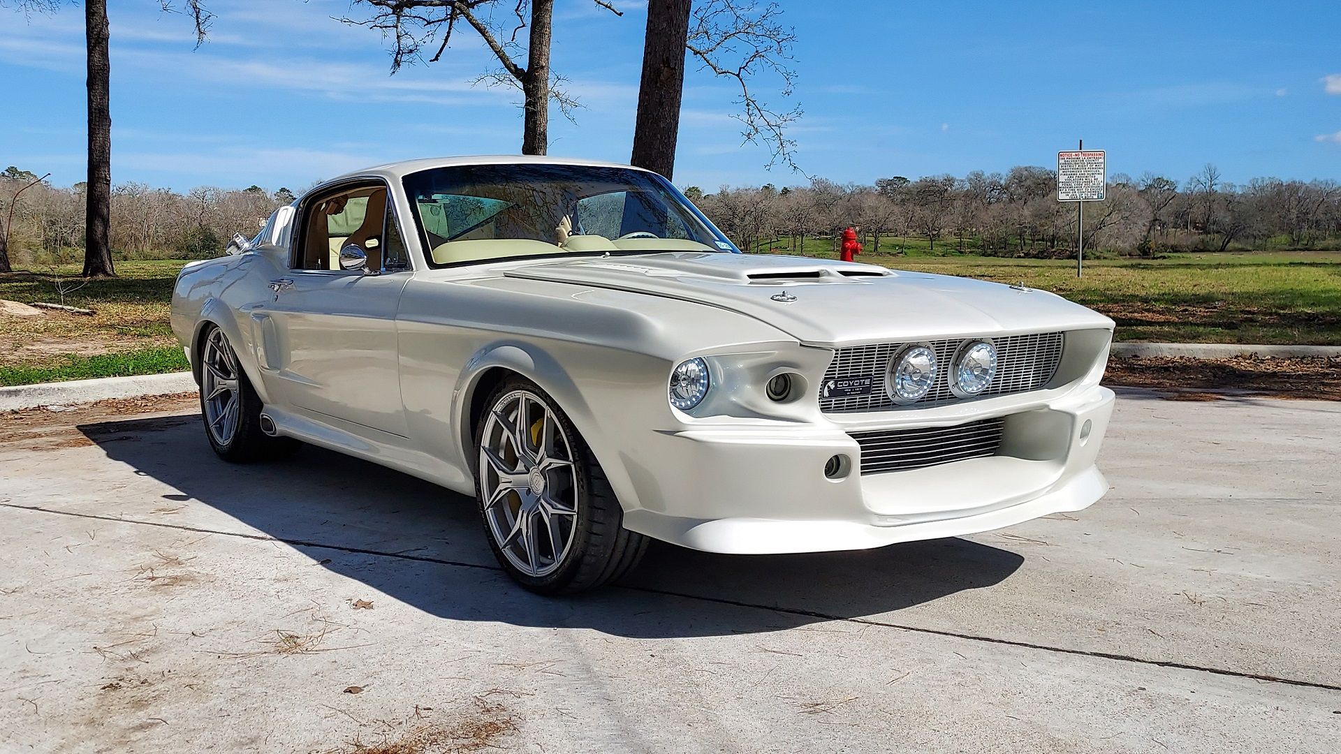 A parked 1967 Ford Mustang Fastback