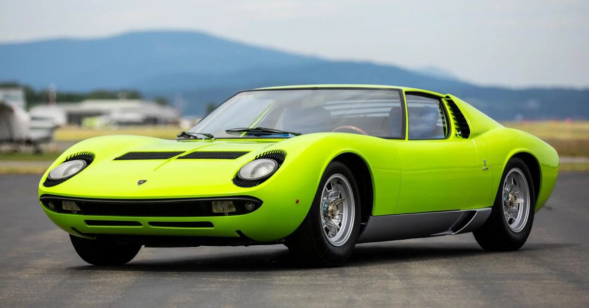 The Classic 1968 Lamborghini Miura P400 Sports Car