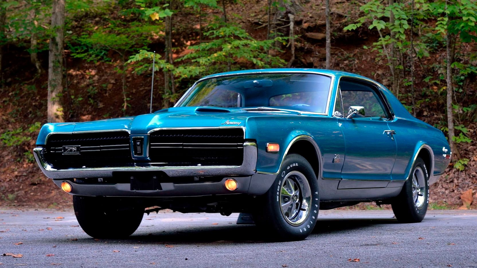 A parked 1968 Mercury Cougar GT-E