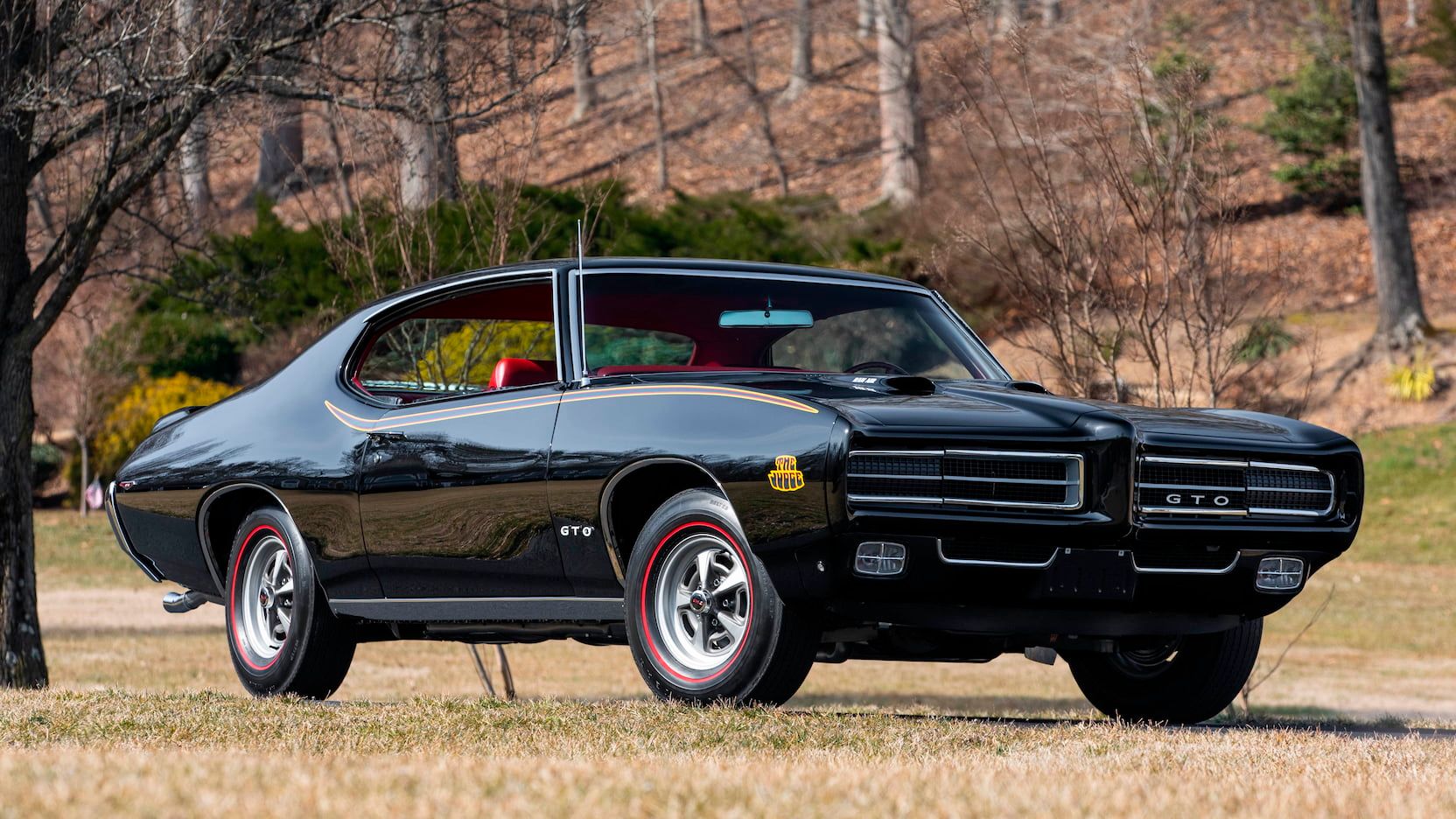 A parked 1969 Pontiac GTO Judge