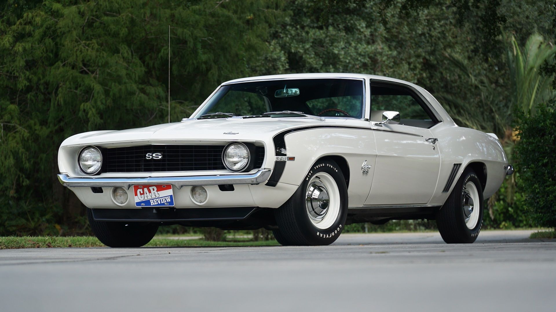 A parked 1969 Chevrolet Camaro SS