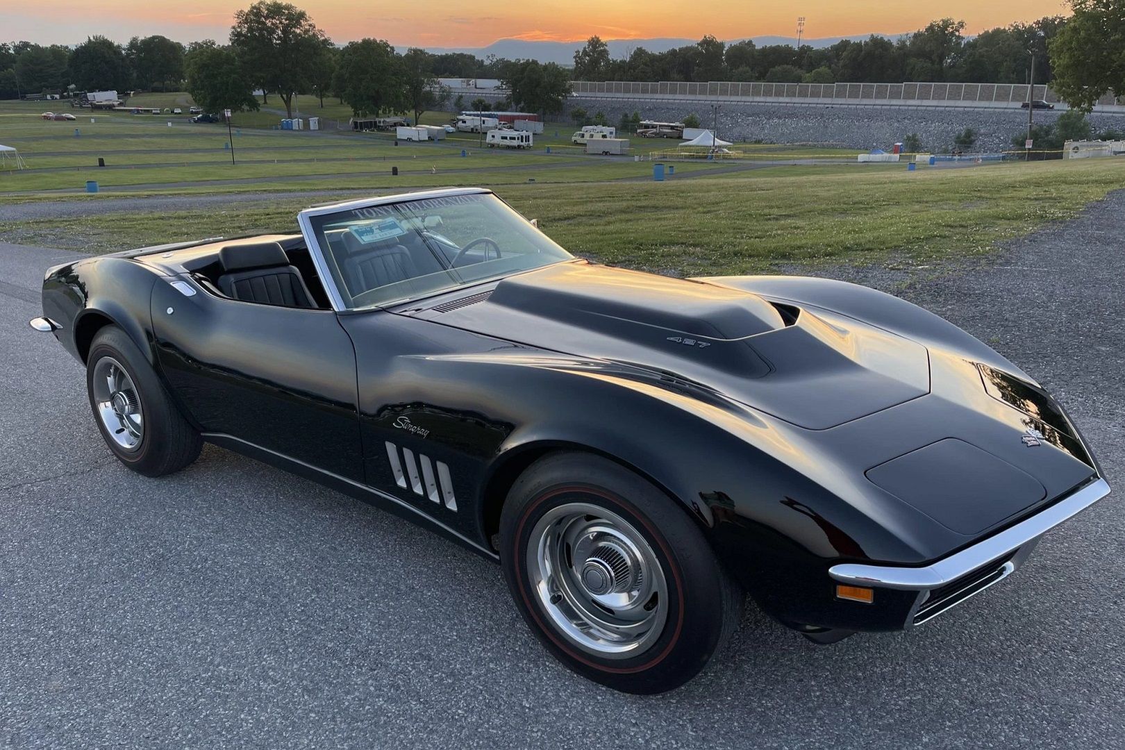 A parked 1969 Chevrolet L88 Corvette Convertible