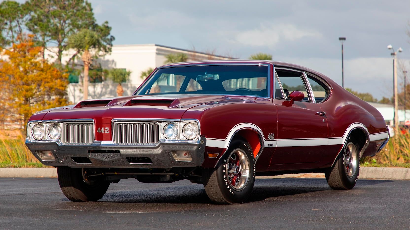 Crimson 1970 Oldsmobile 442