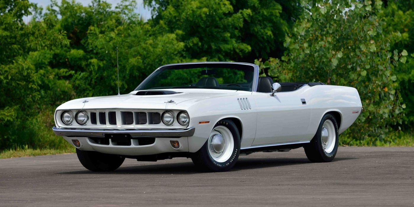 1971 Plymouth Hemi Cuda Convertible (White) - Front