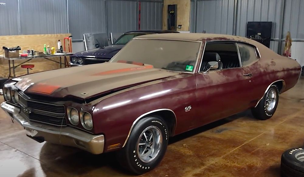 1970 Chevelle SS Found Parked On Garage Lift Since 1978