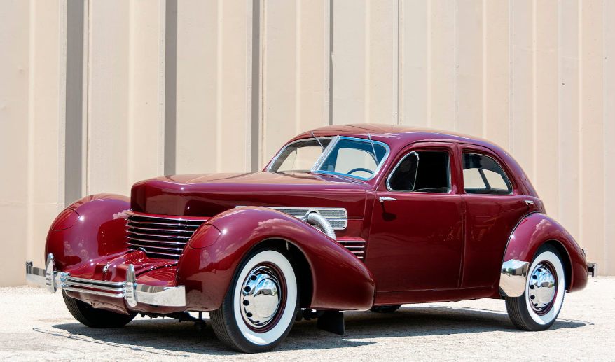 maroon 1936 Cord 810 