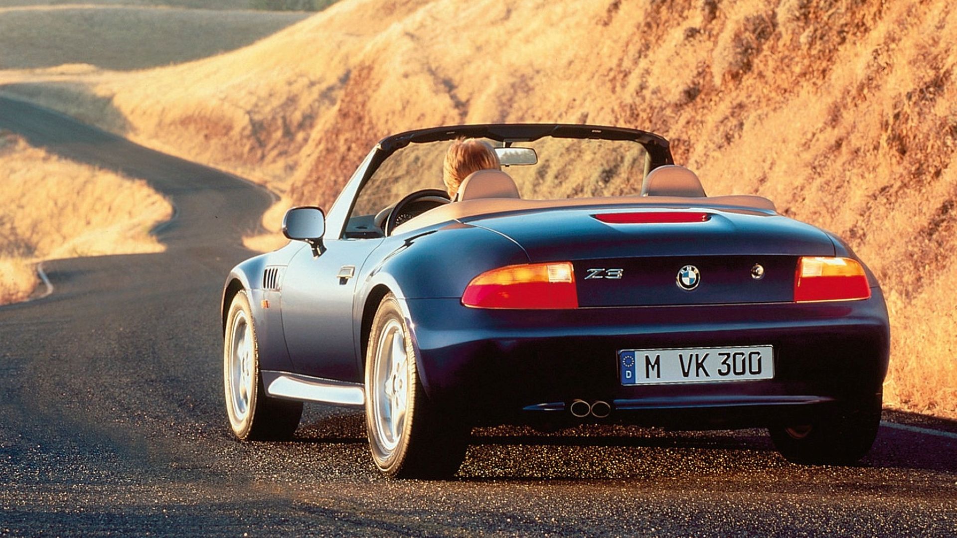 Rear shot of a 1996 BMW Z3