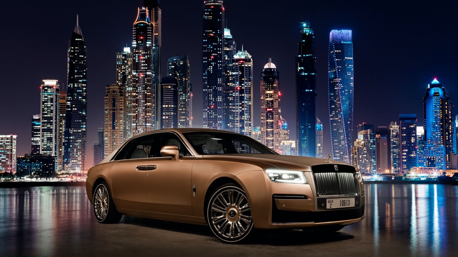 Gold 2023 Rolls-Royce Ghost Black Badge