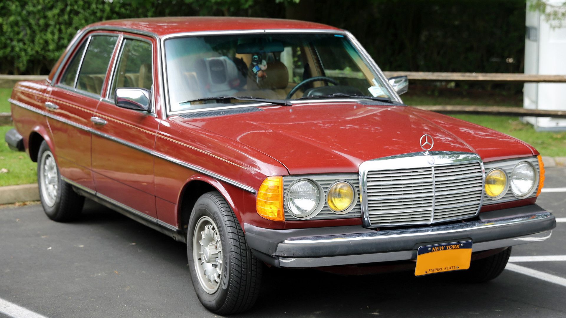 Mercedes-Benz 240D brick red