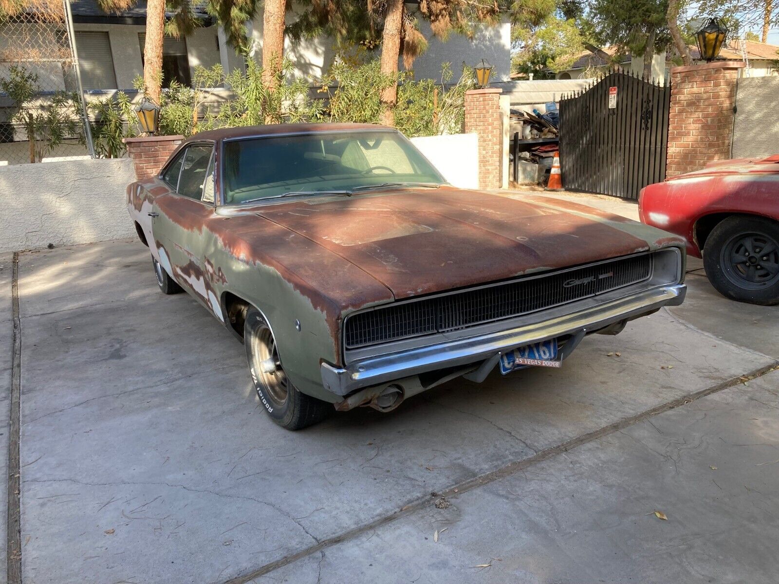 Barn Find Green 1968 Dodge Charger